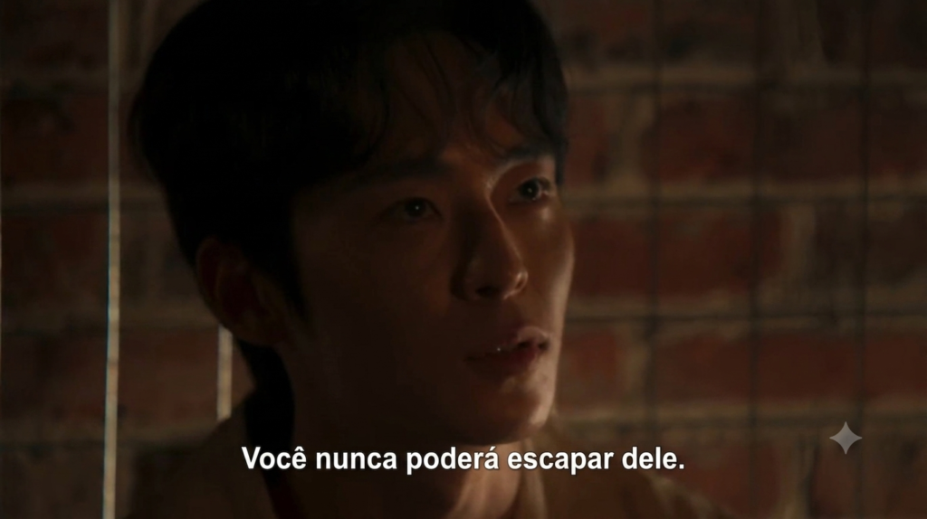 Heo Dong Hwa no porão alertando 'você nunca poderá escapar dele'