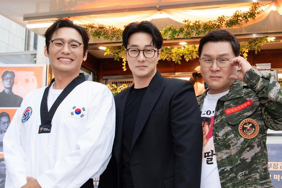 Choi Dae-hoon, So Ji-sub e Yoon Kyung-ho posam juntos em evento de Agente Kim: Reativado