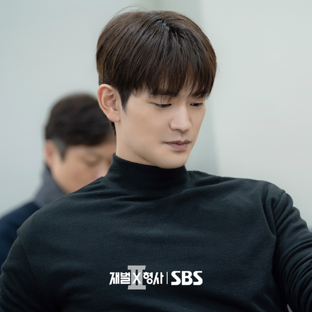 Kang Sang-jun durante a leitura de roteiro de Flex x Cop 2